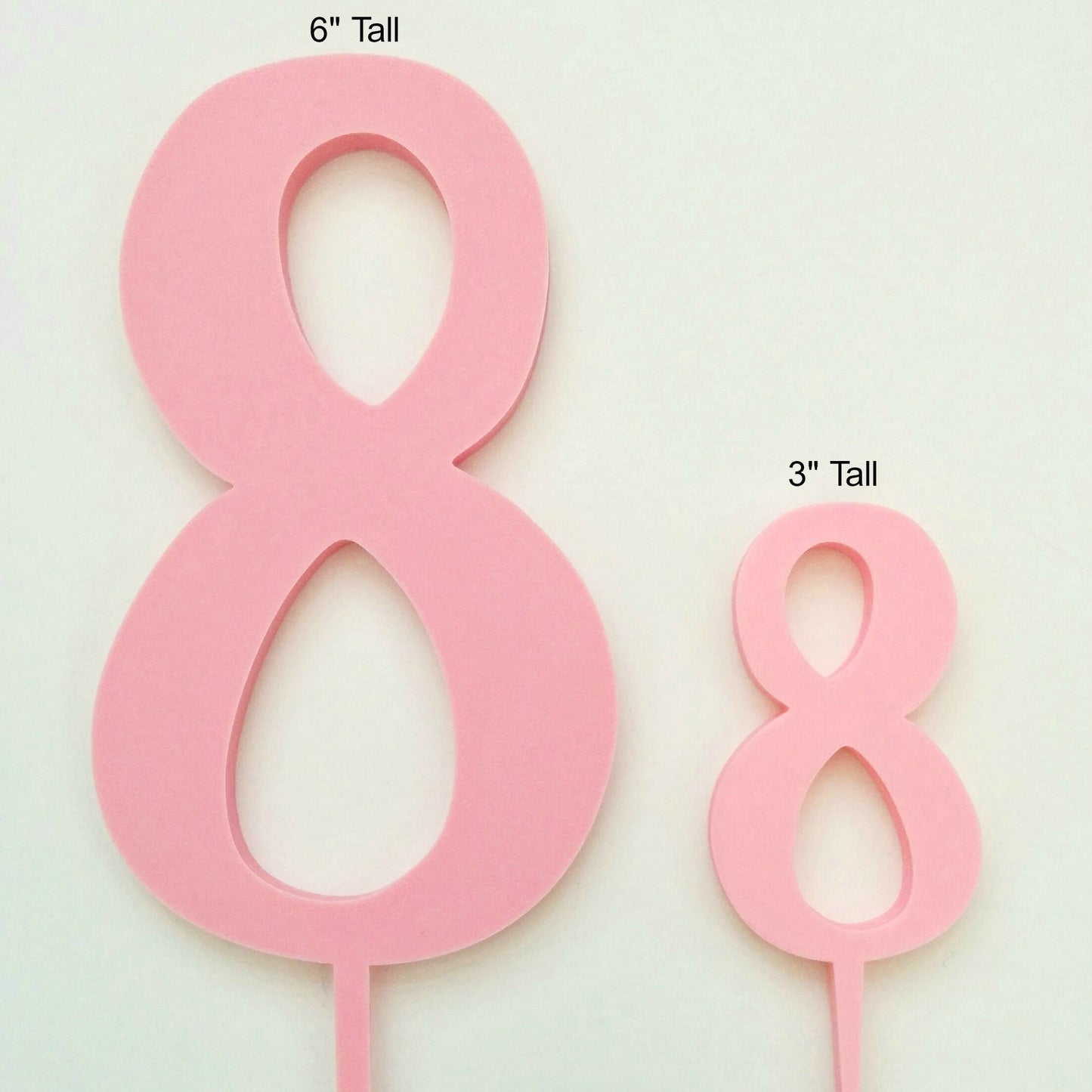 Number Cake Topper (6"/Individual)