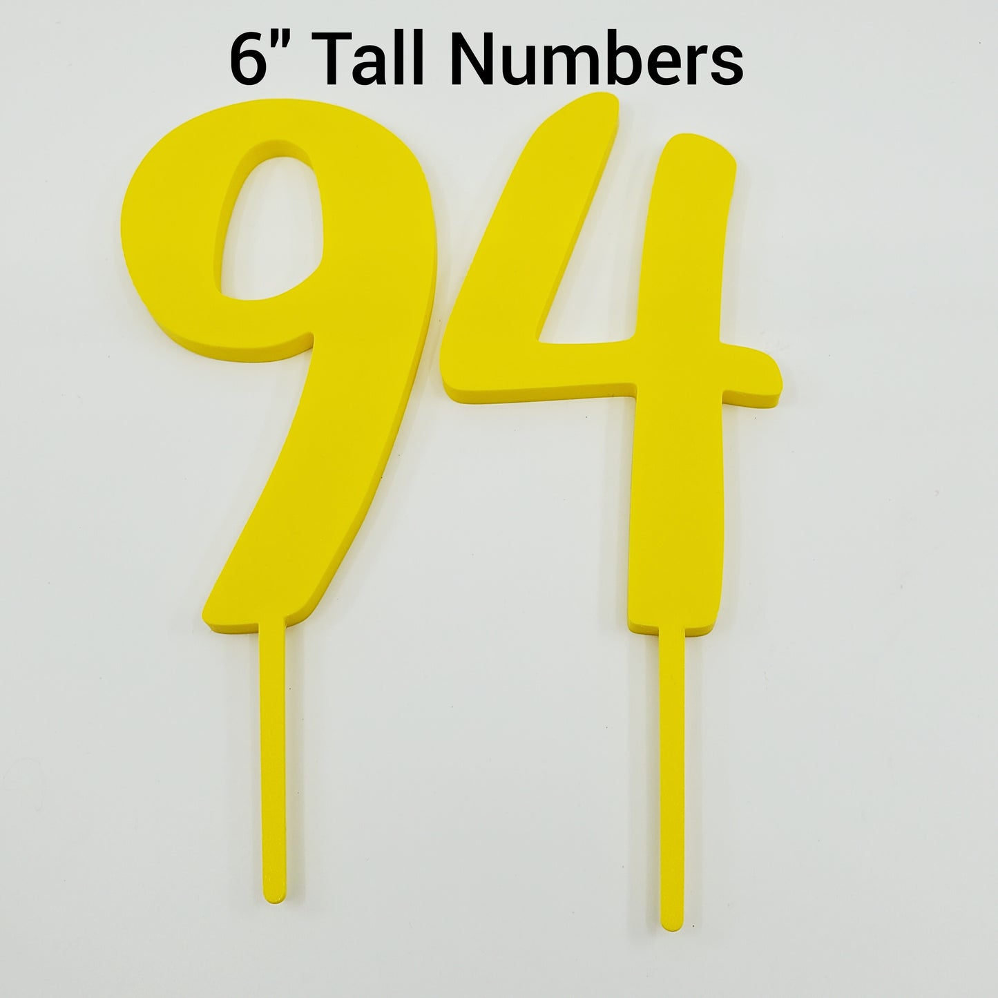 Number Cake Topper (6"/Individual)