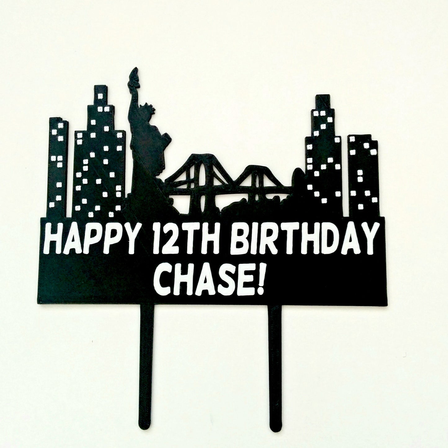 New York City Skyline Cake Topper