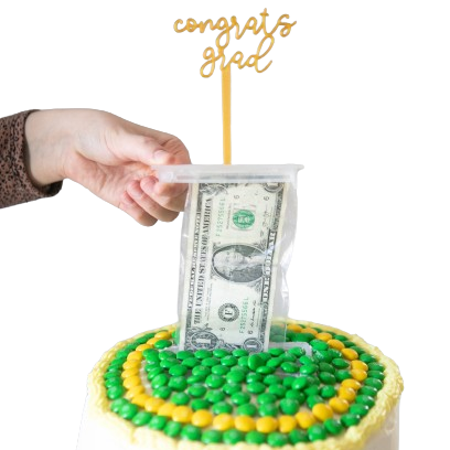 Money Cake Kit - Surprise Box™ With Congrats Grad Topper