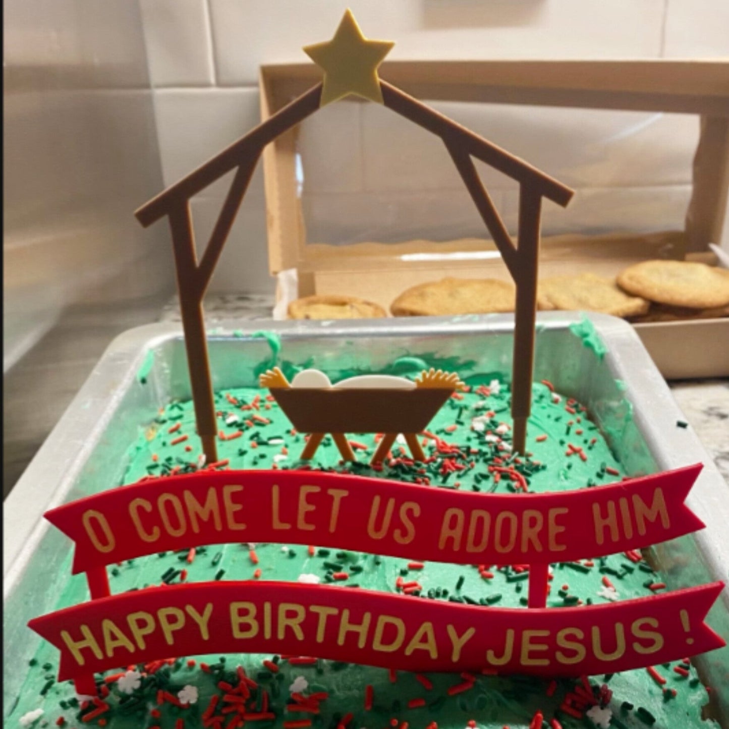 Nativity Cake Topper Set