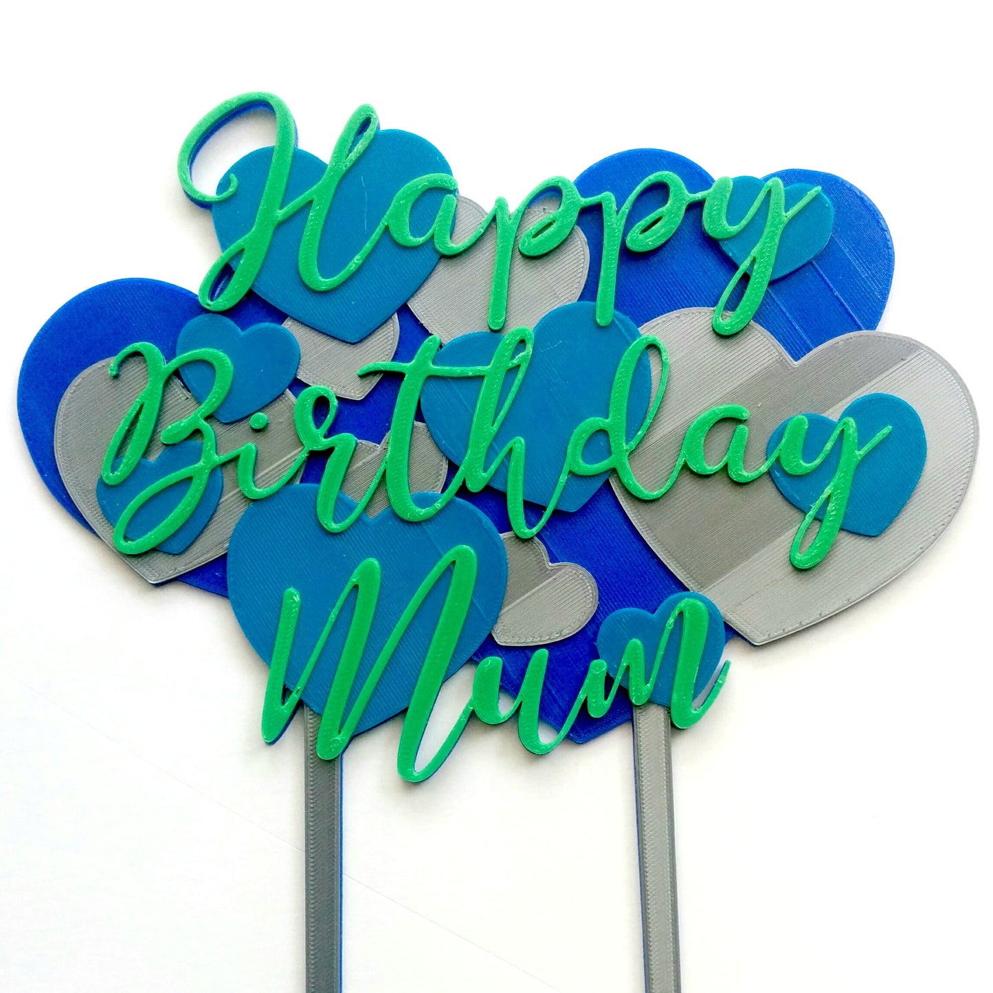 Wallpaper of Hearts Cake Topper