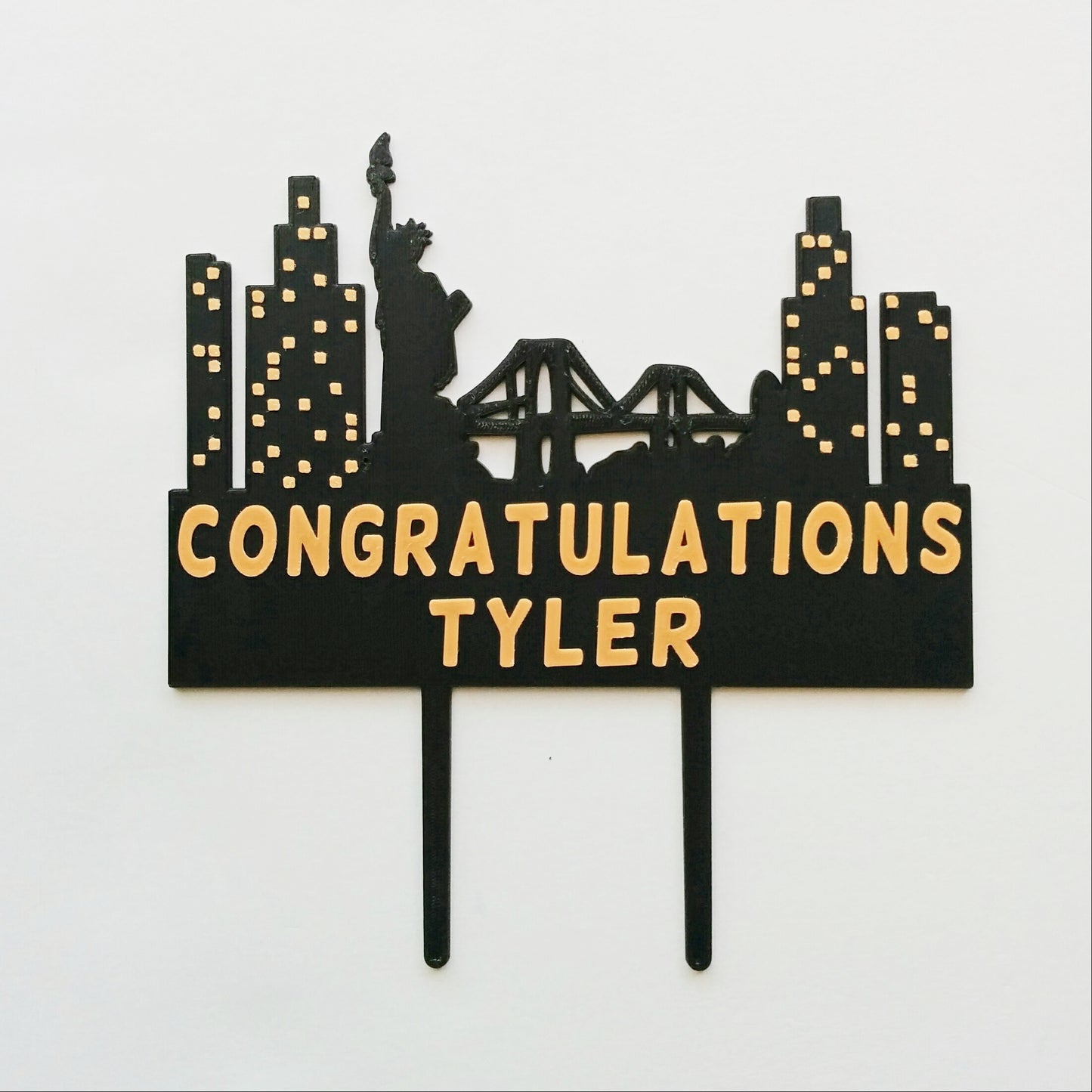 New York City Skyline Cake Topper